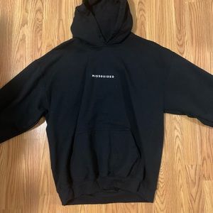 Black missguided over sized hoodie